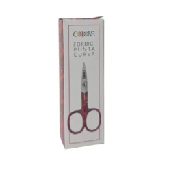 Colors Forbici Punta Curva colore Rosso, 1 pezzo