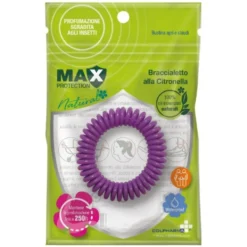 Colpharma Max Protection Natural - Braccialetto alla citronella per allontanare le zanzare, 1 pezzo