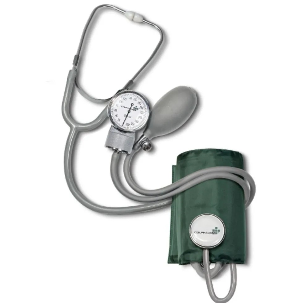 Colpharma Sfigmomanometro ad aneroide con fonendoscopio - Kit per misurare la pressione, 1 pezzo