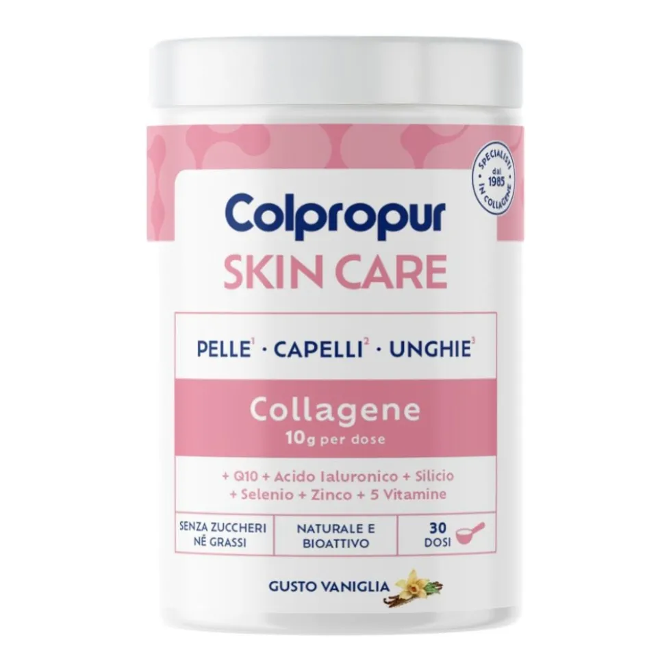 Colpropur Collagene SKIN CARE Vaniglia Integratore Pelle e Bellezza, 309g