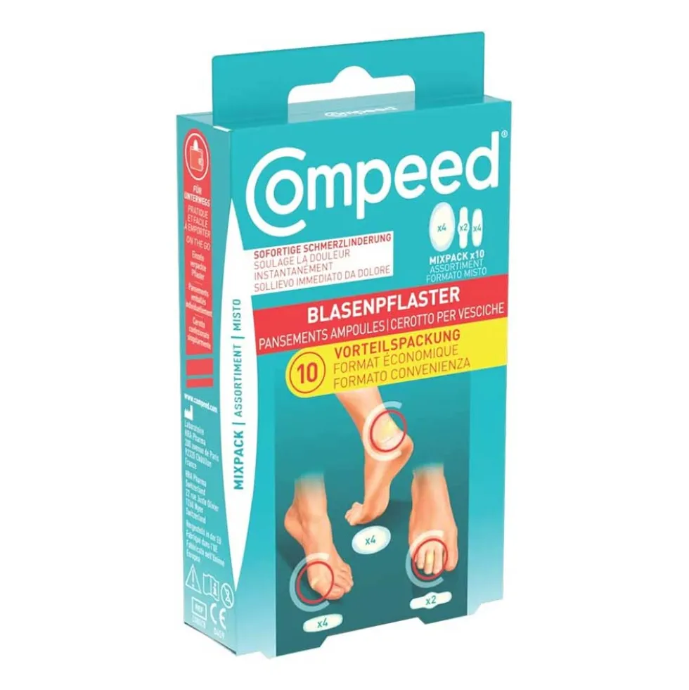Compeed Cerotti per Vesciche Varie Misure, 10 Pezzi