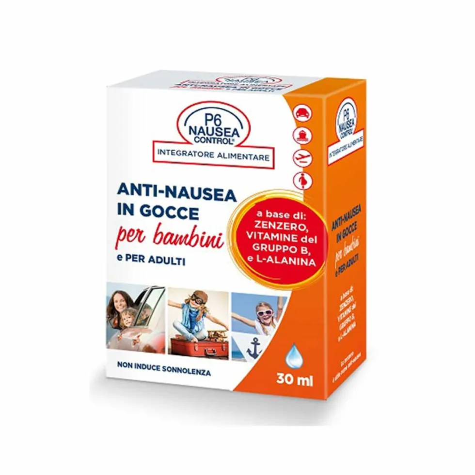 Consulteam P6 Nausea Control - Anti-Nausea in Gocce per Adulti e Bambini, 30ml