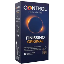 Control Finissimo Original 0.05 mm - Preservativi sottili per un'elevata sensibilità, 12 pezzi