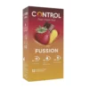 Control Fussion - Preservativi ad aromi assortiti per la contraccezione, 12 preservativi