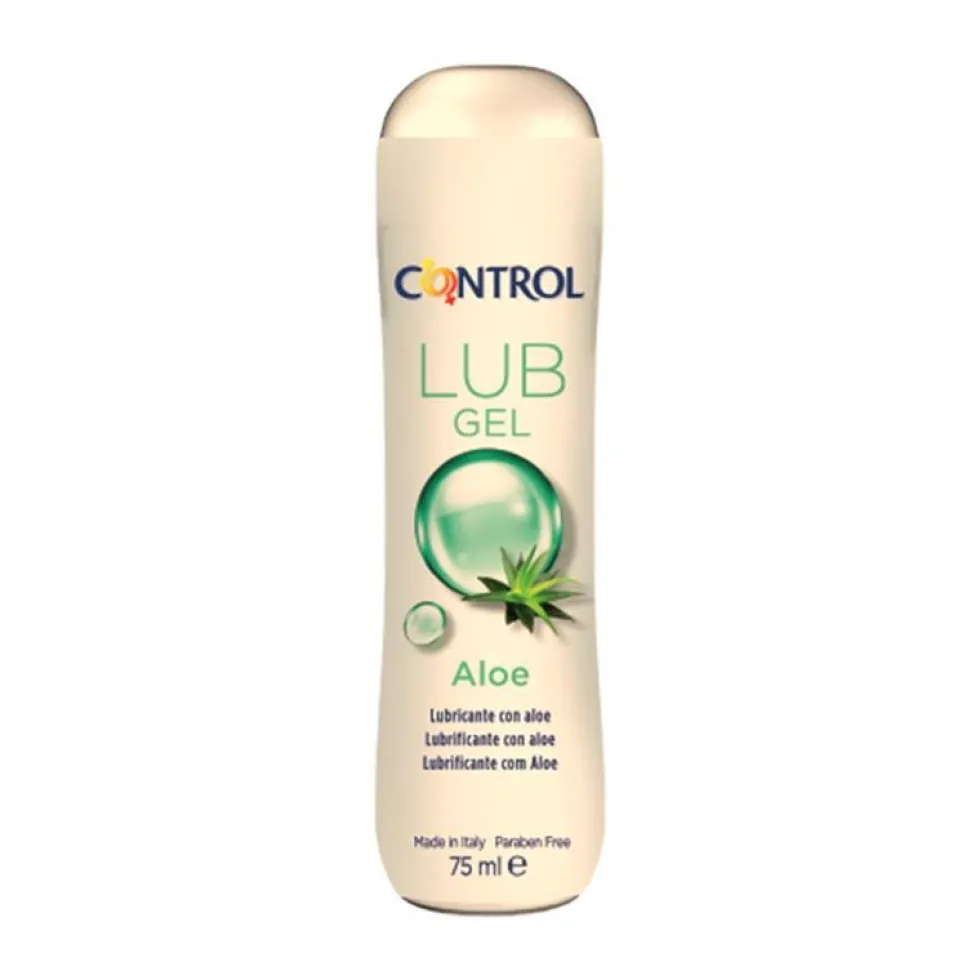 Control Lub gel aloe - Gel lubrificante intimo lenitivo per la secchezza vaginale, 75 ml