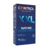 Control Nature XXL - Preservativi di dimensioni maggiorate per la contraccezione, 12 pezzi