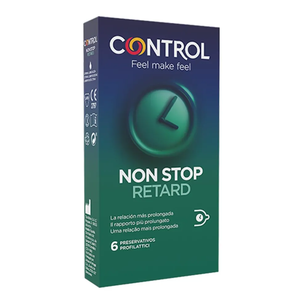 Control Originals - New Non Stop Retard Profilattico, 6 Profilattici