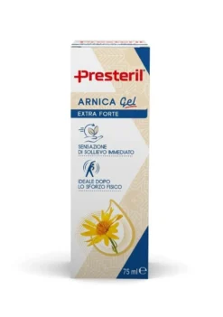 Corman Presteril Arnica Extra Forte - Gel lenitivo per il sollievo dopo lo sforzo fisico, 75 ml