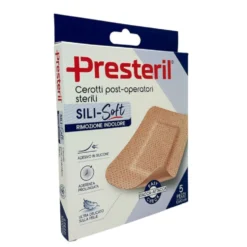 Corman Presteril - Sili Soft Cerotto Post Operatorio 10x10cm, 5 cerotti