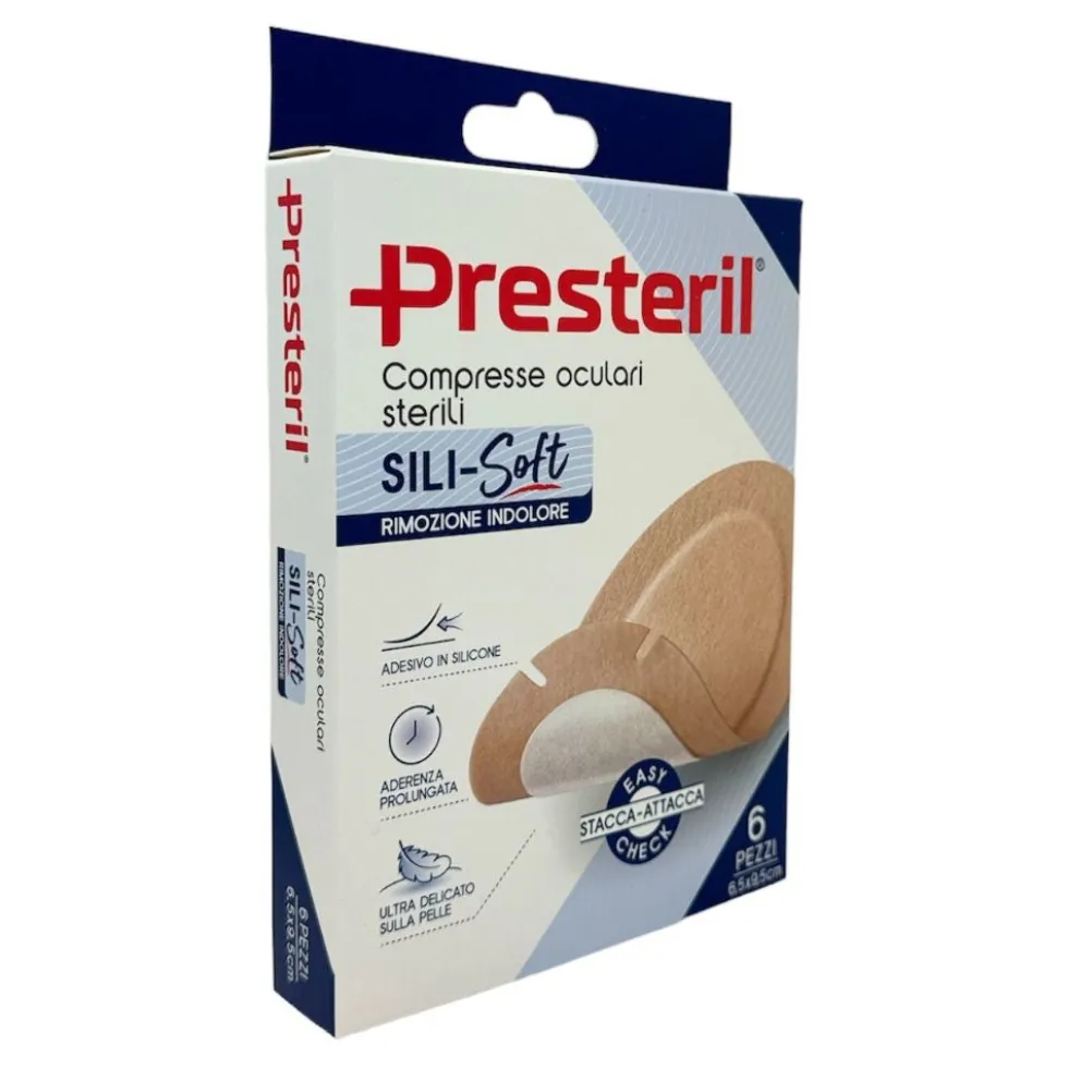 Corman Presteril - Sili Soft Compressa Oculare, 6 cerotti