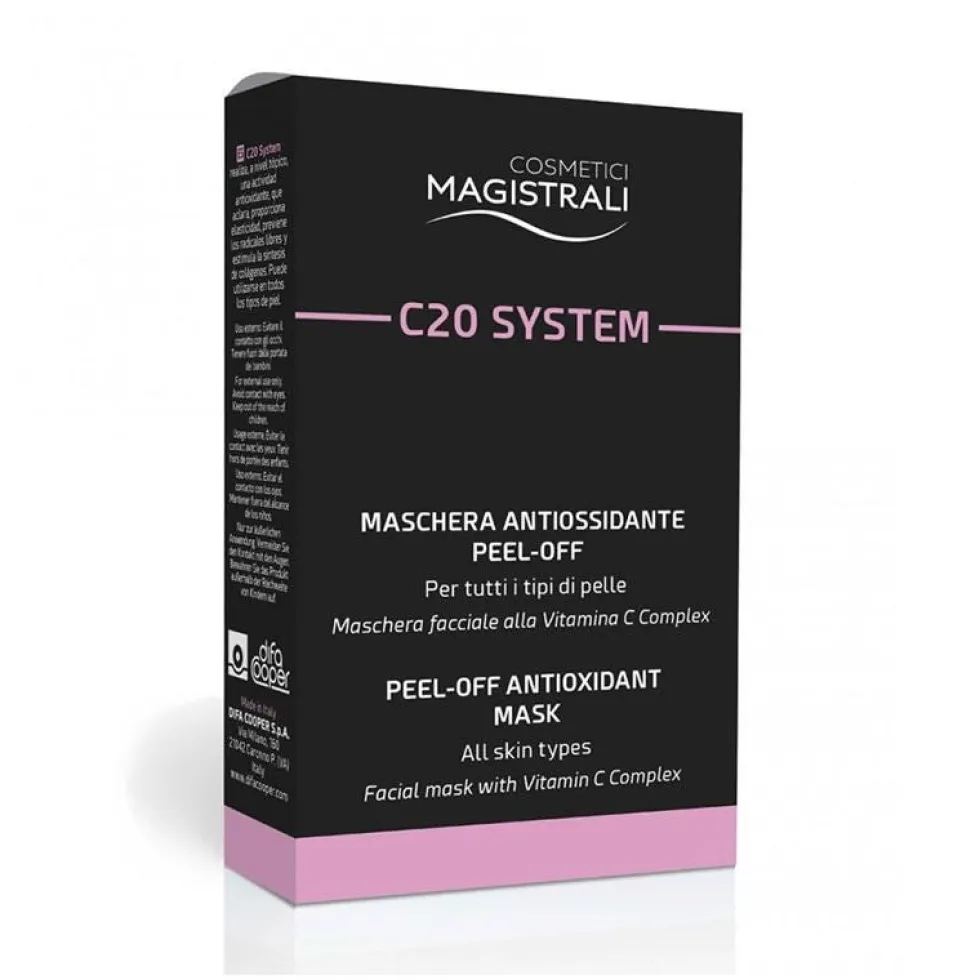 Cosmetici Magistrali C20 System Maschera Antiossidante Peel Off, 5 pezzi