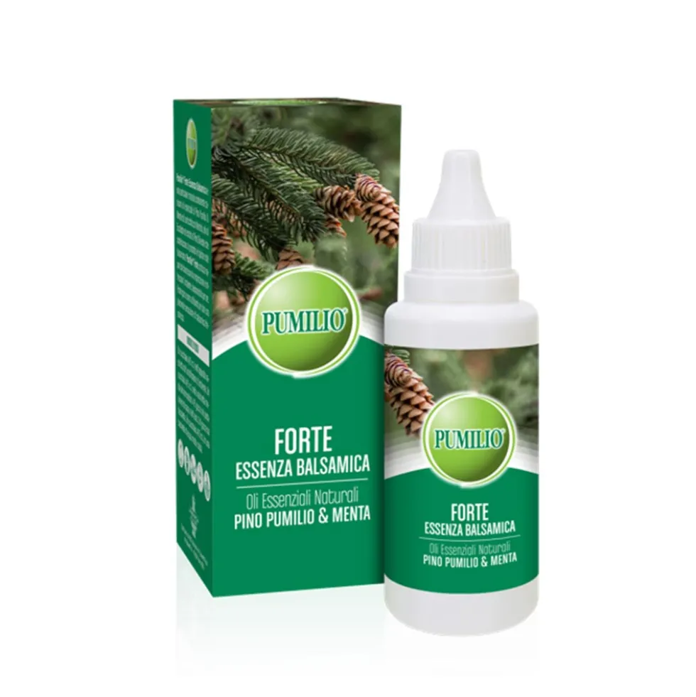 Coswell Pumilio Forte Essenza Balsamica - Olio essenziale per favorire la respirazione, 40 ml