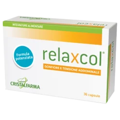 Cristalfarma Relaxcol - integratore alimentare gonfiore addominale, 36 capsule