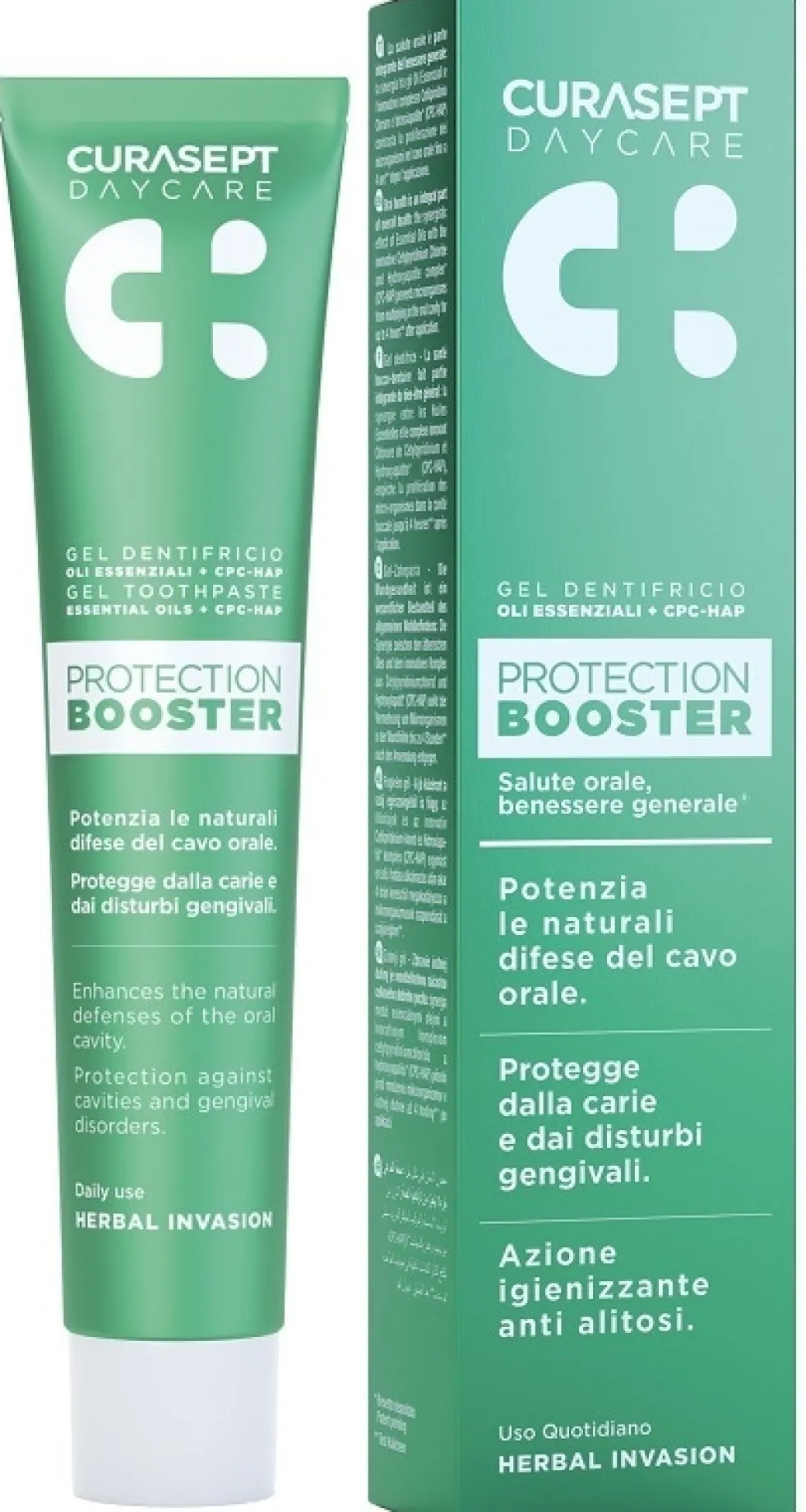 Curasept Daycare - Protection Booster Herbal Ivasion Gel Dentifricio, 75ml