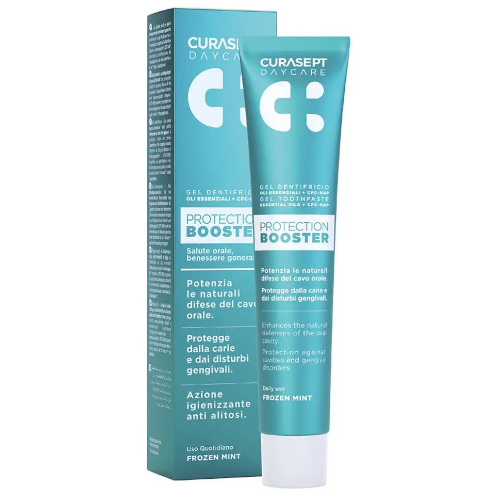 Curasept Daycare - Protection Booster Frozen Mint Gel Dentifricio, 75ml