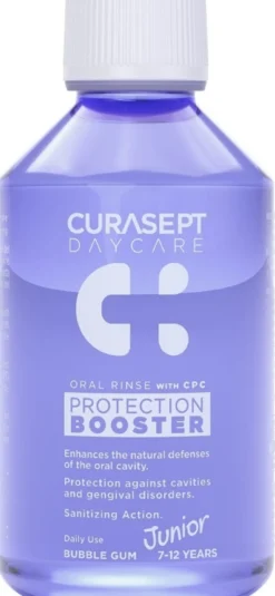 Curasept Daycare - Protection Booster Junior 7-12 Collutorio Igienizzante, 250ml