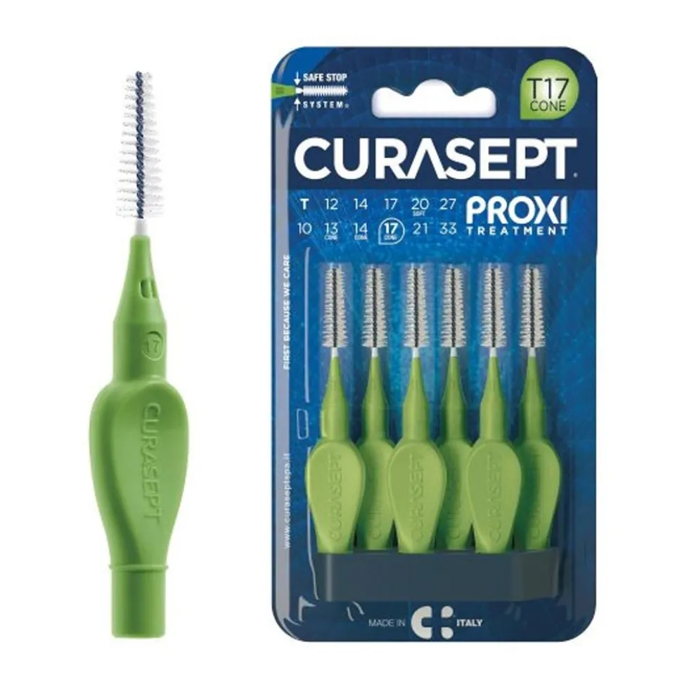 Curasept Proxi - Treatment T17 Cone Scovolino Interdentale, 6 Scovolini