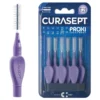 Curasept Proxi T21 Viola - Scovolino interdentale per la rimozione della placca, 6 scovolini