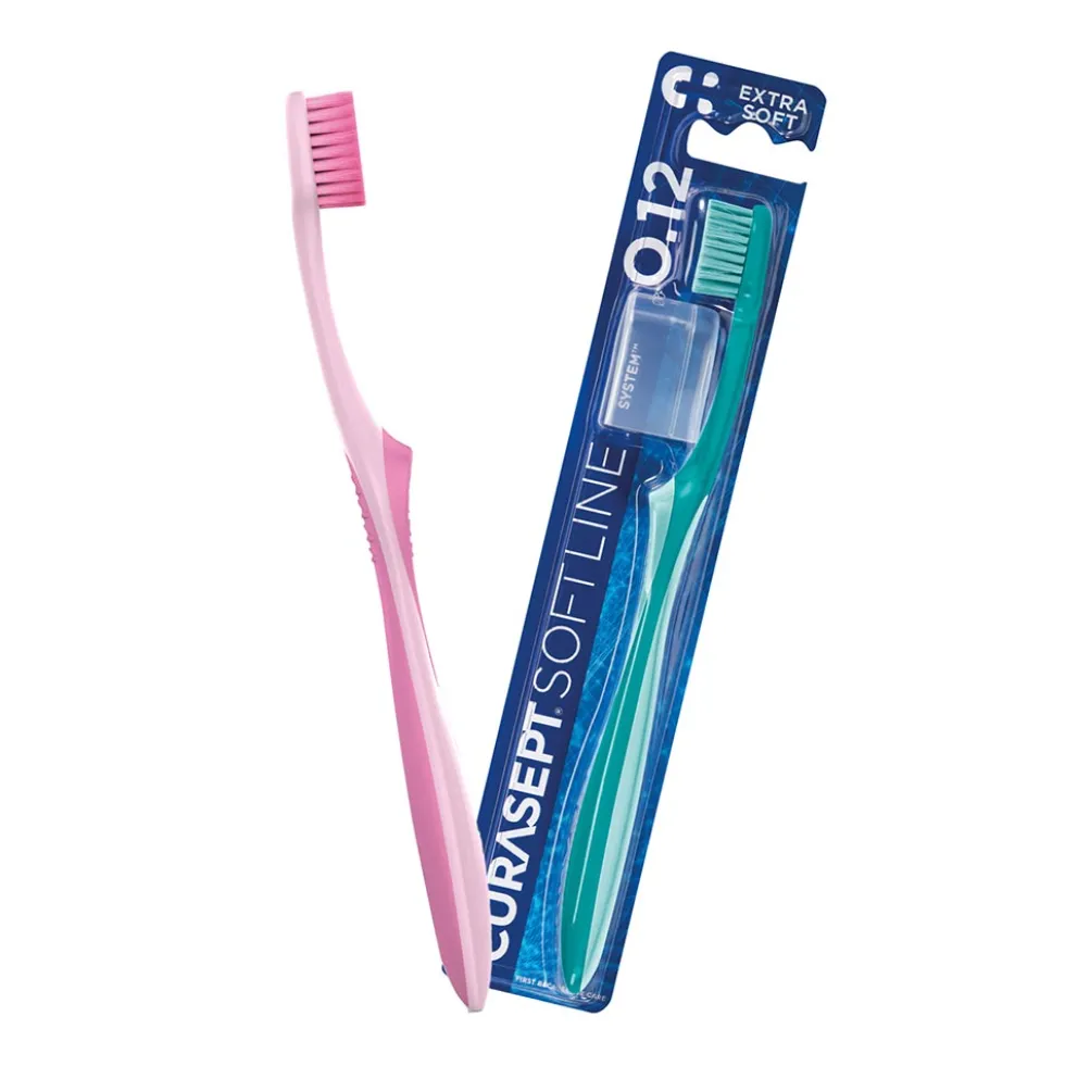 Curasept Spazzolino Soft Extra 012 - Spazzolino manuale per la protezione delle gengive, 1 pezzo