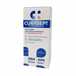 Curasept Trattamento Intensivo - Collutorio antiplacca con clorexidina 0.20 per le gengive, 200 ml
