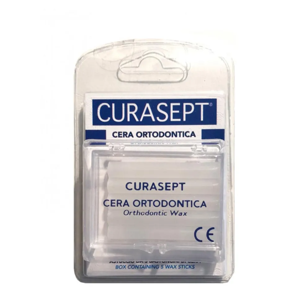 Curasept Wax Cera Ortodontica, 5 bastoncini