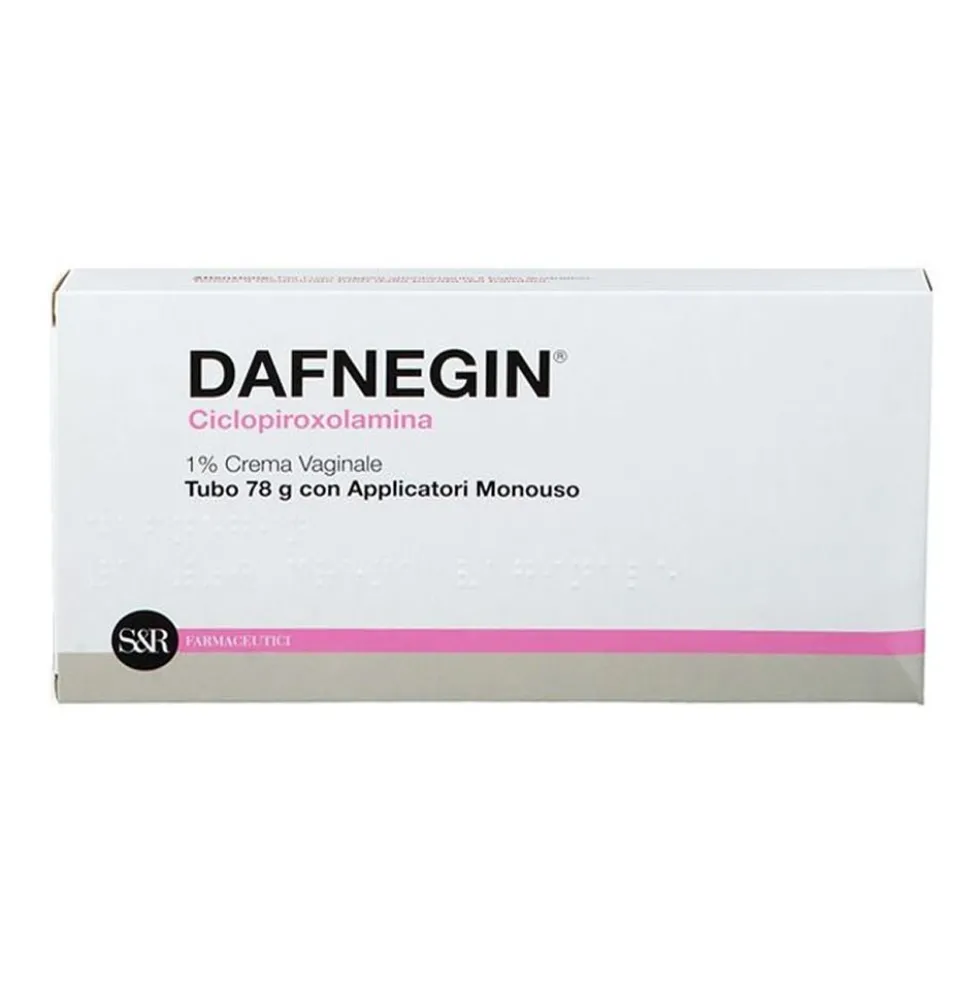 Dafnegin Crema Vaginale 1% Ciclopiroxolamina per Affezioni Vulvo-Vaginali e Peri-Anali, 78g con Applicatori Monouso