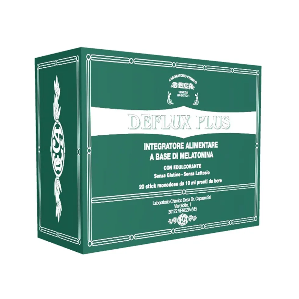 Deca Laboratorio Chimico Deflux Plus Integratore Alimentare, 20 Stick