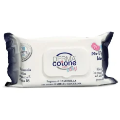 Dermacotone Baby - Salviette detergenti e lenitive per l'igiene dei bambini, 100 salviette