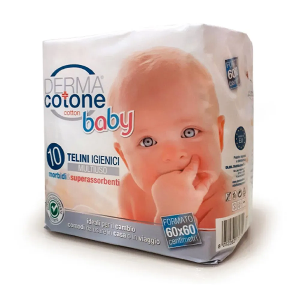 Dermacotone Baby - Telini Igienici Multiuso, 10 Telini