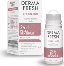 Dermafresh 24H Pelle Sensibile Deodorante roll-on, 50 ml