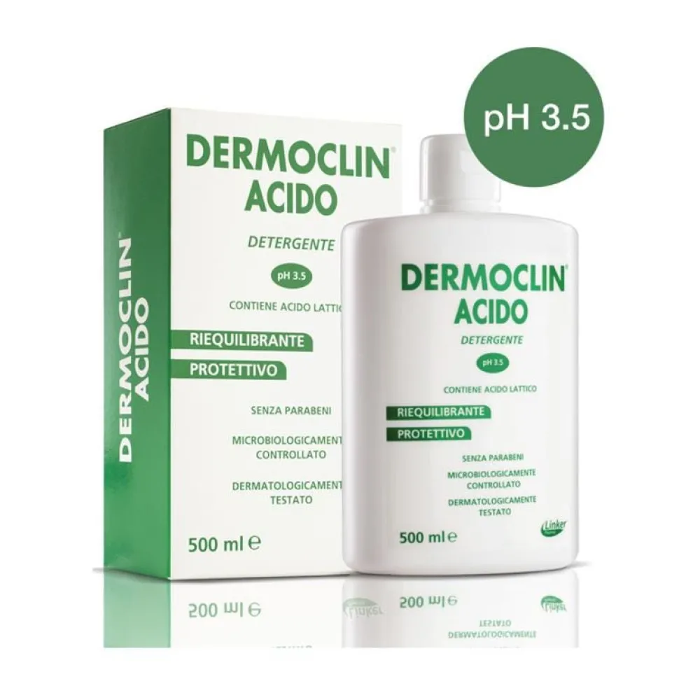 Dermoclin Acido Detergente Riequilibrante Protettivo, 500 ml