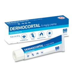 Dermocortal crema cortisone 5 mg/g Crema antinfiammatoria per le dermatiti e gli eczemi, 20 g