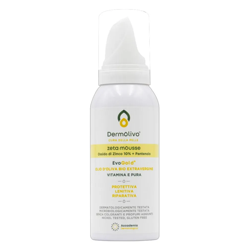 Dermolivo Zeta Mousse Protettiva Lenitiva e Riparativa, 100ml