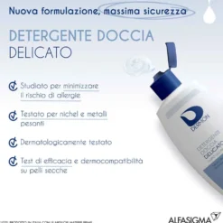 Dermon Detergenza - Detergente Doccia Delicato Frequente Formato Viaggio, 100ml