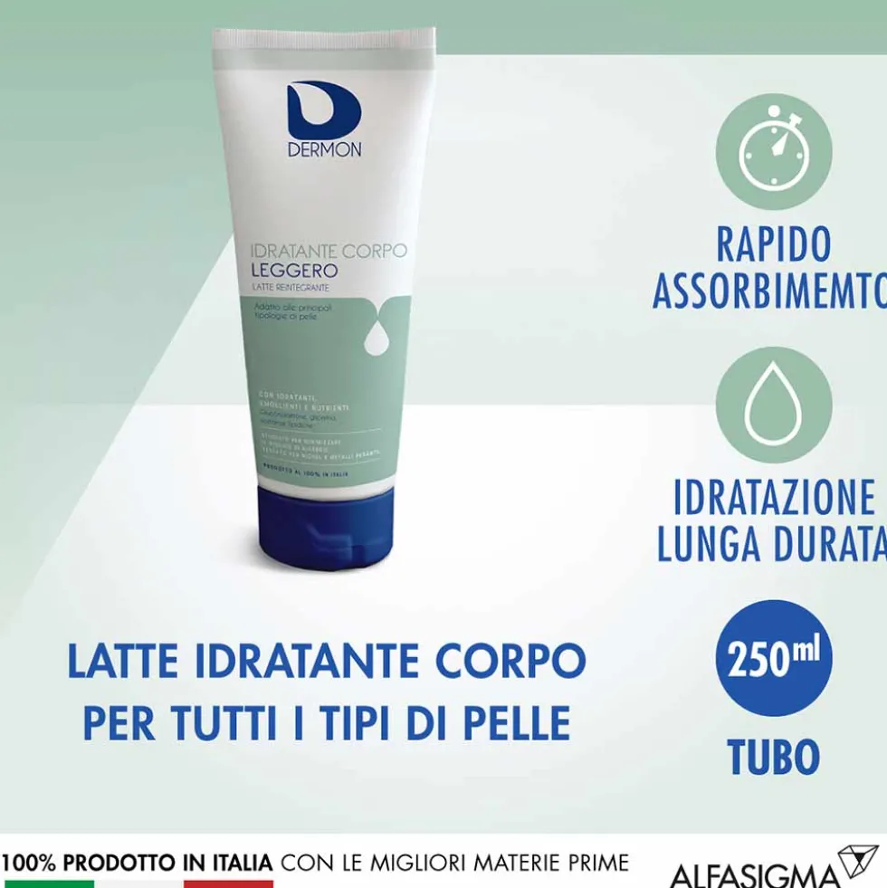 Dermon Idratazione - Idratante Corpo Leggero Latte Reintegrante, 250ml