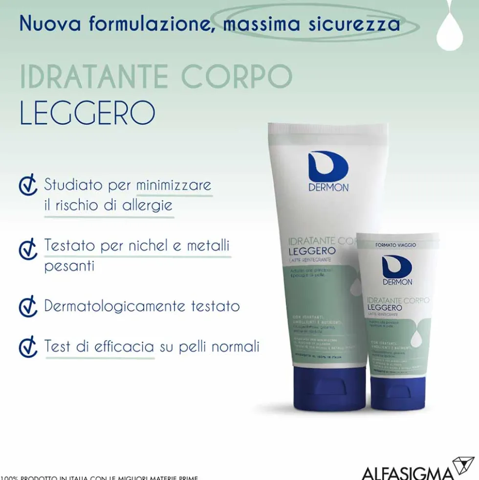 Dermon Idratazione - Idratante Corpo Leggero Latte Reintegrante, 250ml