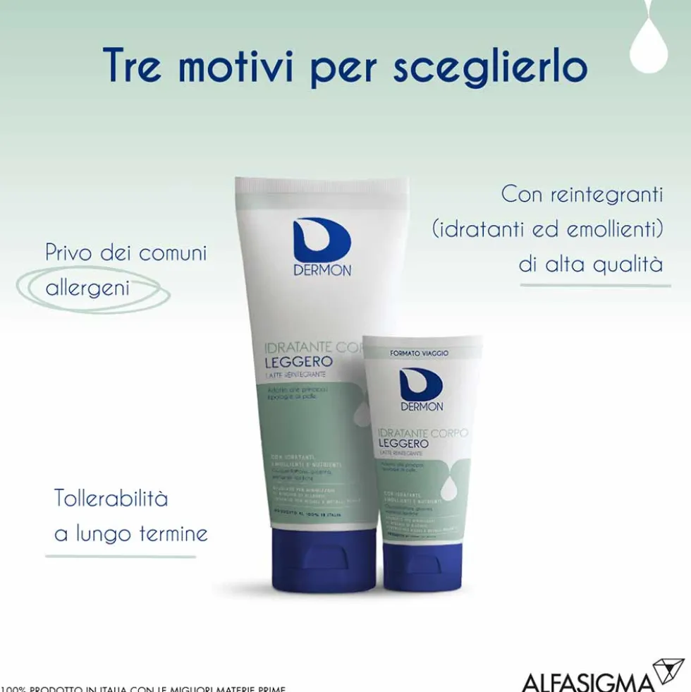 Dermon Idratazione - Idratante Corpo Leggero Latte Reintegrante, 250ml