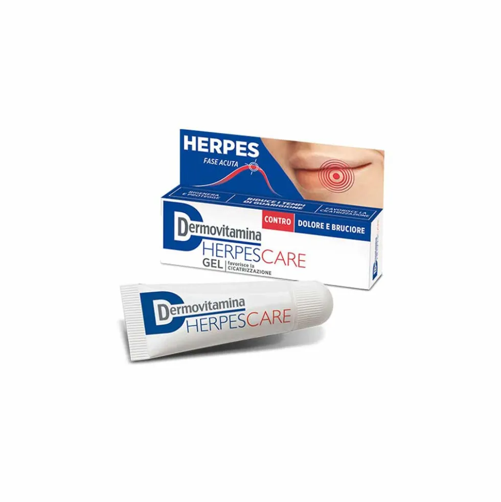 Dermovitamina Herpes Care - Gel protettivo e rigenerante per l'herpes labiale, 8 ml