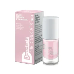 Dermovitamina Micoblock 3 in 1 - Smalto Idratante Traspirante Rosa Chiaro, 5ml
