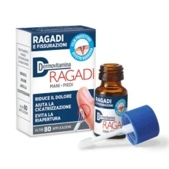 Dermovitamina Trattamento Ragadi - Gel cicatrizzante e riparatore per le mani e i piedi, 7 ml