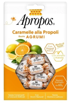 Desa Pharma Apropos Caramelle alla propoli - Caramelle dure al gusto di agrumi, 60 g