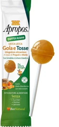 Desa Pharma Apropos - Lecca-lecca lenitivo al mandarino per la gola e per la tosse, 8,5 g