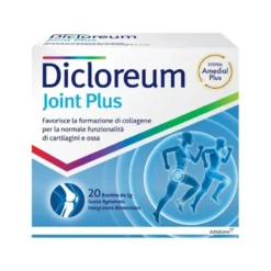 Dicloreum Joint Plus Integratore Formazione di Collagene e Funzionalità di Cartilagini e Ossa Gusto Agrumato, 20 Bustine