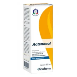 Dicofarm Actenacol Integratore di Finocchio Melissa e Melatonina Soluzione Liquida, 60ml