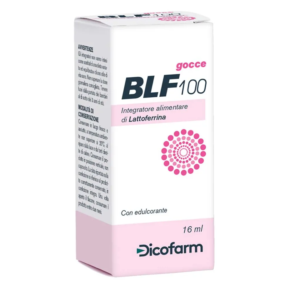 Dicofarm BLF 100 Integratore Alimentare Di Lattoferrina Gocce, 16ml