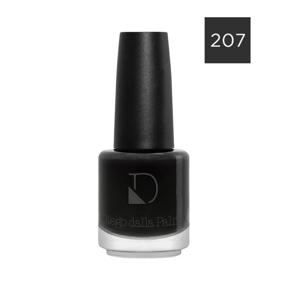 Diego dalla Palma Smalto colore n. 207 - Smalto nero lucido per unghie a lunga tenuta, 14 ml