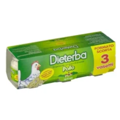 Dieterba- Omogeneizzato Pollo, 3 Pezzi 80 g
