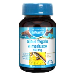 Dietmed Naturmil - Olio di Fegato di Merluzzo 400mg Integratore, 90 Perle