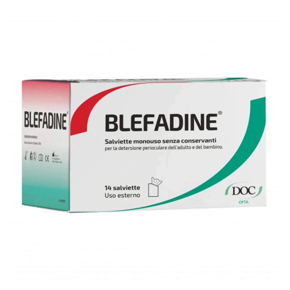 Doc Generici Blefadine Salvietta Monouso detersione Perioculare, 14 Salviette