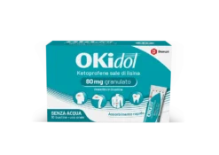 Dompé Okidol Ketoprofene sale di lisina 80mg Antinfiammatorio dolore acuto lieve o moderato, 10 bustine